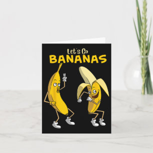 Funny Laten we Bananas Gift Kinder Boys Girls Cute Kaart