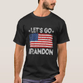 Funny Laten we Brandon T-shirt Lets gaan Brandon A (Voorkant)