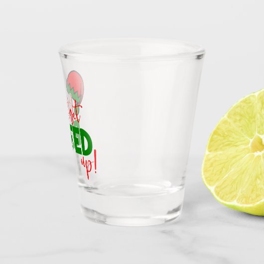 Funny, laten we een drink partij worden. shot glas (Rechts)