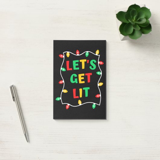Funny Laten we met Kerstmis gaan Post-it® Notes (Kantoor)