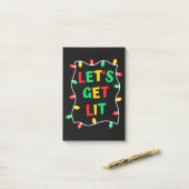 Funny Laten we met Kerstmis gaan Post-it® Notes (Op bureau)