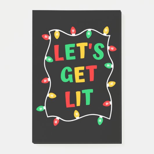 Funny Laten we met Kerstmis gaan Post-it® Notes (Voorkant)