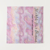 Funny Laten we onze beslissingen nemen, Birthday P Wandkleed (Voorkant (horizontaal))