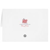 Funny "Laten we stommer zijn" Glittery kerstKaart (Achterkant Horizontaal)