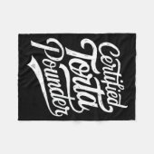 Funny Latino Certified Torta Under Mexican Sarcast Fleece Deken (Voorkant (Horizontaal))