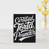 Funny Latino Certified Torta Under Mexican Sarcast Kaart (Gele Bloem)