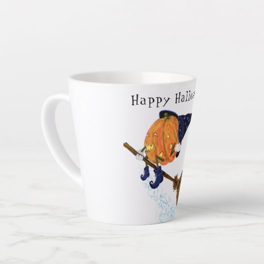 Funny Latte Mok Halloween Witch Pumpkin Flying (Linkerhoek)