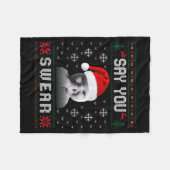 Funny Laughing Baby Ai Baby Meme Brainrot Ugly Chr Fleece Deken (Voorkant (Horizontaal))