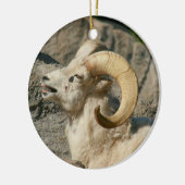 Funny Laughing Bighorn Sheep of Ram Keramisch Ornament (Links)