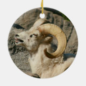 Funny Laughing Bighorn Sheep of Ram Keramisch Ornament (Achterkant)