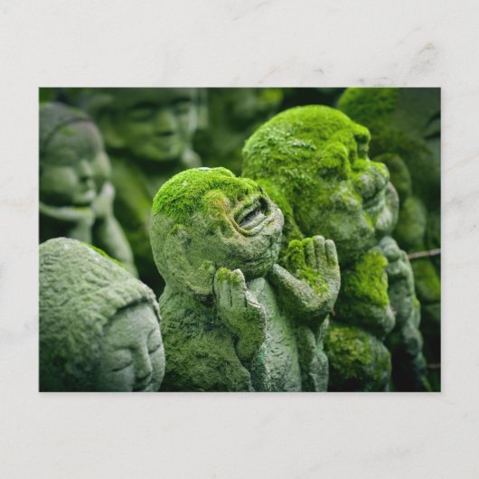 Funny Laughing Buddha Statue Kyoto Japan Foto Briefkaart (Voorkant)