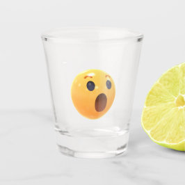 Funny Laughing Emoji Face Shot Glas