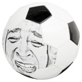 Funny Laughing Face Foto Drawing Design Voetbal (Drie kwart)