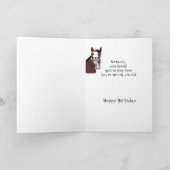 Funny Laughing Horse die de oude humor van Birthda Kaart (Binnen)