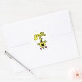 Funny Laughing Hysterically Ronde Sticker (Envelop)