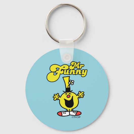 Funny Laughing Hysterically Sleutelhanger (Achterkant)