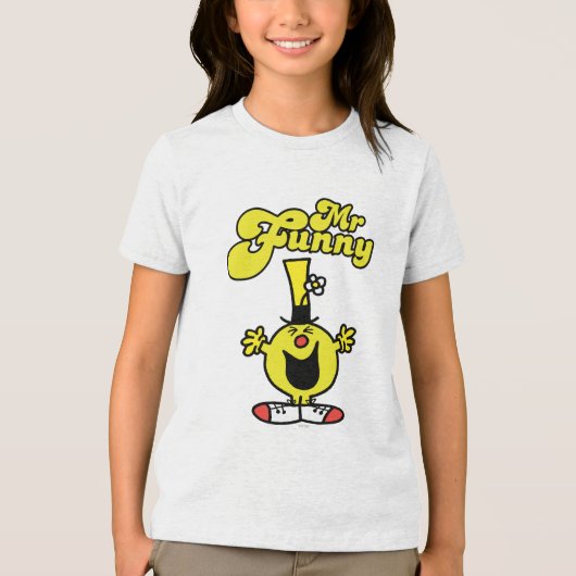 Funny Laughing Hysterically Tri-Blend Shirt (Voorkant)