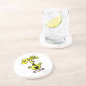 Funny Laughing Hysterically Zandsteen Onderzetter (Zijkant)