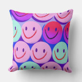 Funny laughing smiling faces Design cushion Kissen Kussen (Voorkant)