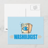 Funny Laundry Briefkaart (Voorkant / Achterkant)