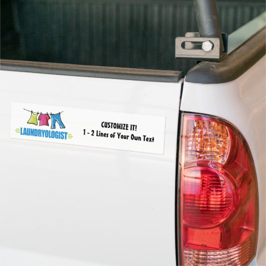 Funny Laundry Bumpersticker (Op Truck)