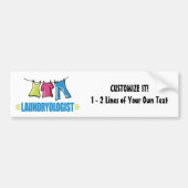 Funny Laundry Bumpersticker (Voorkant)