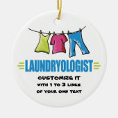Funny Laundry Keramisch Ornament (Voorkant)
