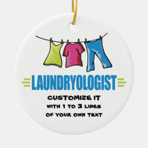 Funny Laundry Keramisch Ornament