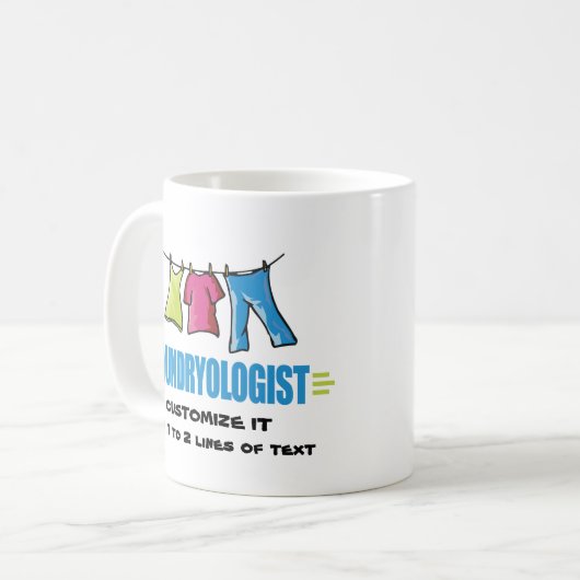 Funny Laundry Koffiemok (Voorkant links)