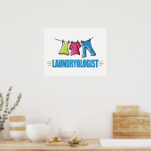 Funny Laundry Poster (Keuken)