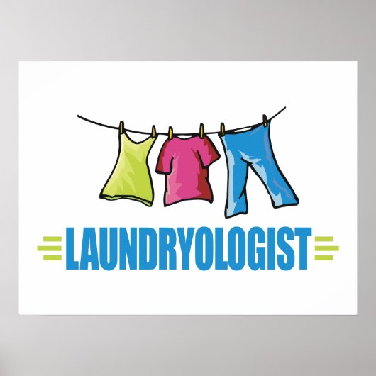 Funny Laundry Poster (Voorkant)