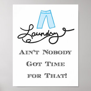 Funny Laundry Room Wall Art Poster