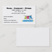 Funny Laundry Visitekaartje (Voorkant / Achterkant)