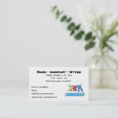 Funny Laundry Visitekaartje (Staand voorkant)