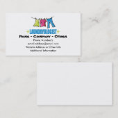 Funny Laundry Visitekaartje (Voorkant / Achterkant)