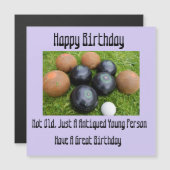 Funny Lavender Lawn Bowls, Magnetische Kaart (Voorkant / Achterkant)