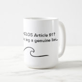 Funny Law Mok - Law Pick-Up Line (Voorkant rechts)