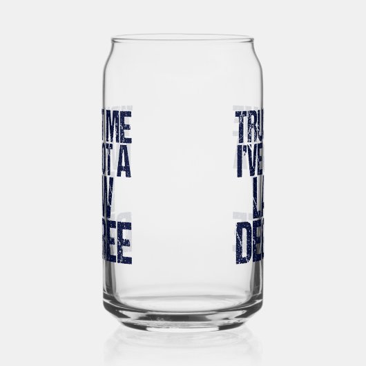 Funny Law School Afstuderen Advocaat Blikvorm Glas (Rechts)