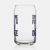 Funny Law School Afstuderen Advocaat Blikvorm Glas (Links)