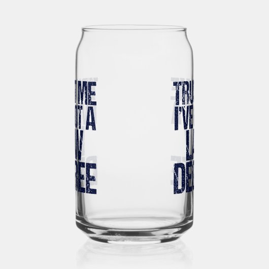 Funny Law School Afstuderen Advocaat Blikvorm Glas (Links)