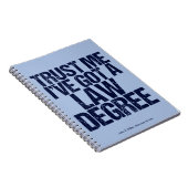 Funny Law School Afstuderen Gepersonaliseerde advo Notitieboek (Rechterzijde)