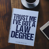 Funny Law School Afstuderen Gepersonaliseerde advo Notitieboek