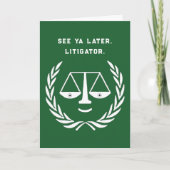 Funny Law School Afstuderen Kaart (Voorkant)