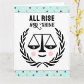 Funny Law School Afstuderen Kaart (Gele Bloem)