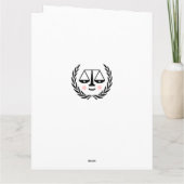 Funny Law School Afstuderen Kaart (Achterkant)
