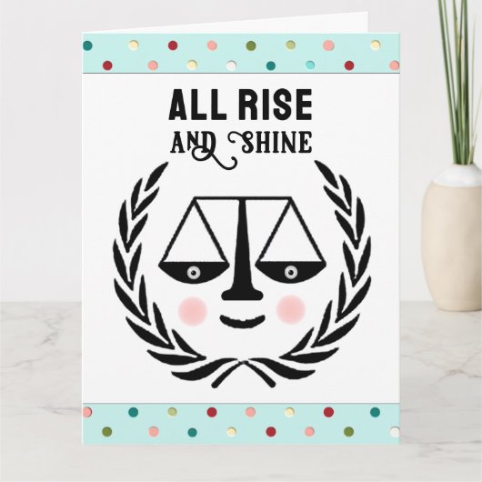 Funny Law School Afstuderen Kaart (Voorkant)