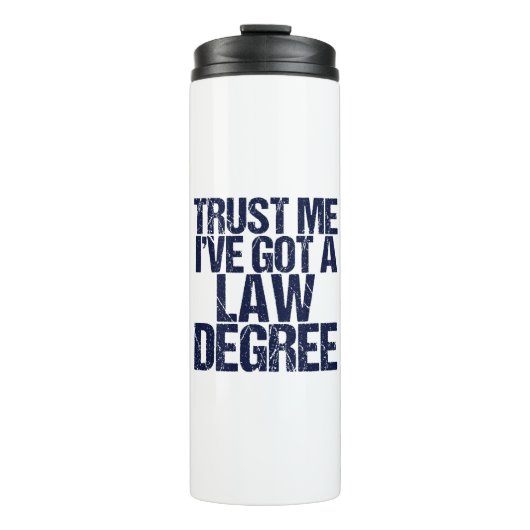 Funny Law School Afstuderen Lawyer Humor Quote Thermosbeker (Voorkant)