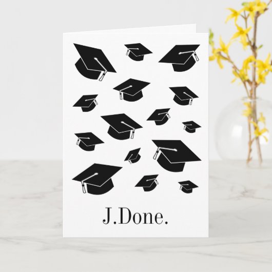 Funny Law School (JD) Gefeliciteerd Afstuderen Kaart (Gele Bloem)