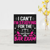 Funny Law School Student Gift - Can't Studying For Kaart (Gele Bloem)