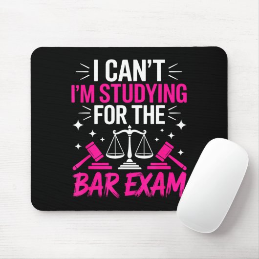Funny Law School Student Gift - Can't Studying For Muismat (Met muis)